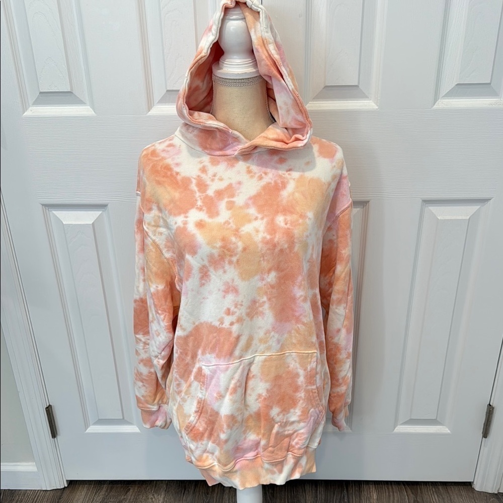 Tie-Dye Hooded “creamsicle” Sweatshirt